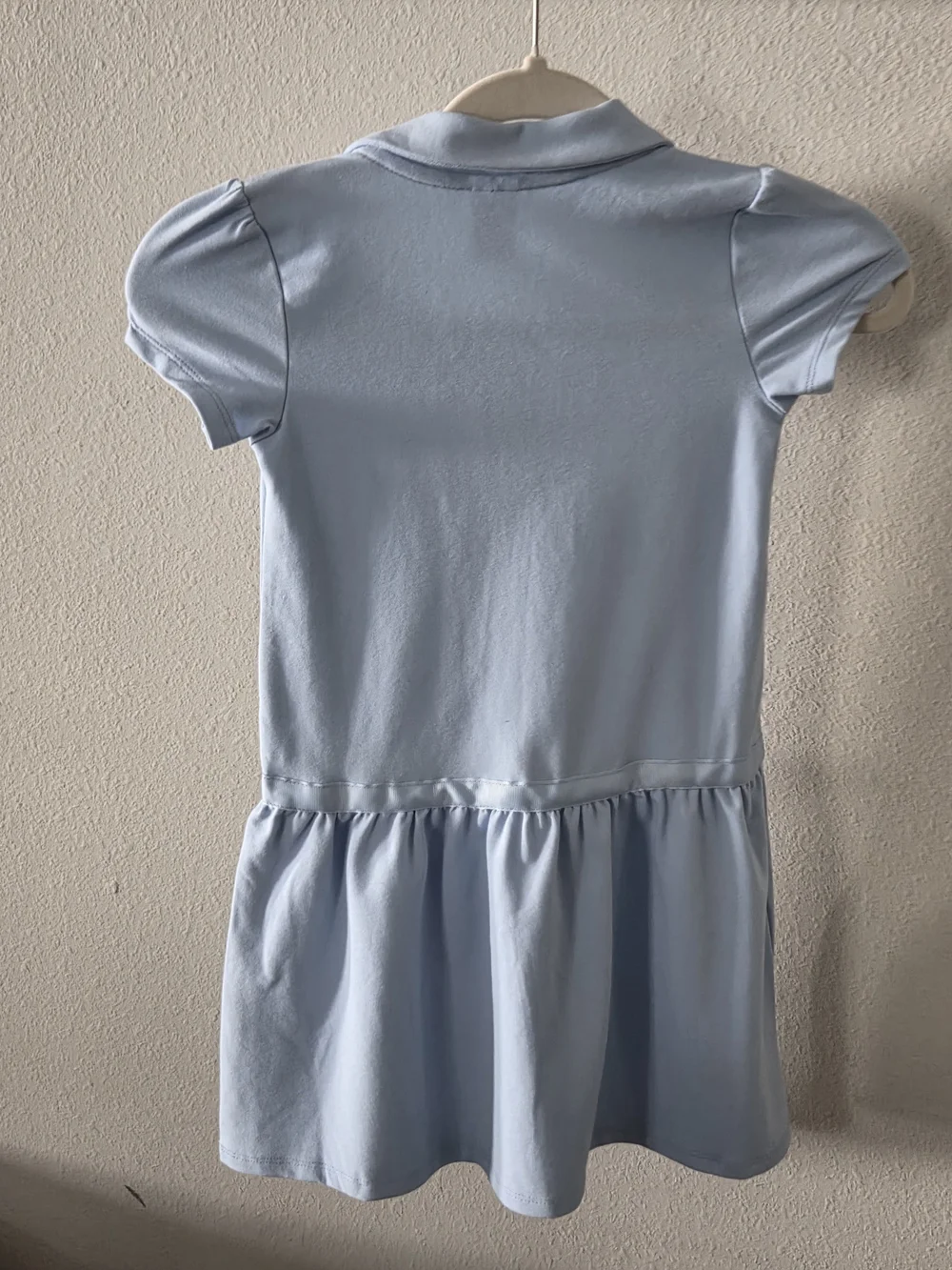 Gymboree Light Blue Polo Dress with Waist Bow